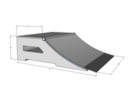 1.5 ft High x 4 ft Wide Quarter Pipe